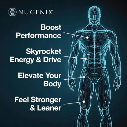 Nugenix Total-T, Free and Total Testosterone Booster Supplement for Men, 90 Count
